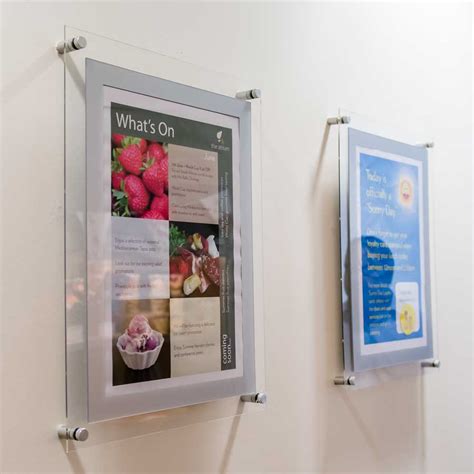 wall mounted poster display case